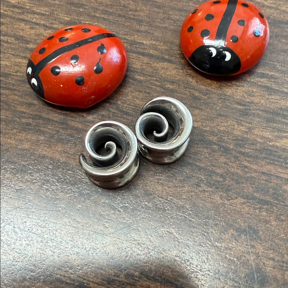 Handmade Brand New 00 (10mm) Spiral  Gauges in Silver- Stretched Ear Jewelry 🌀 - Picture 9 of 9